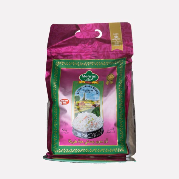 Extra Long Grain Basmati Rice Mehran – 5 Kilo - ArkanFoods