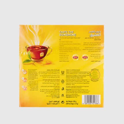 Lipton Yellow Label -100 Tea Bags ( Made In UAE ) - Image 4