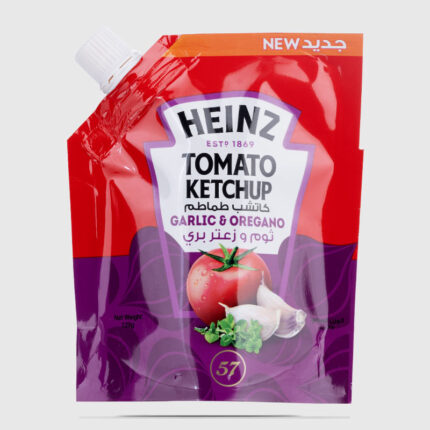 Heinz Tomato Ketchup Garlic & Oregano - 125 Gr