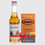 Monin Caramel Syrup 250 Ml + Bristot 10 Capsule