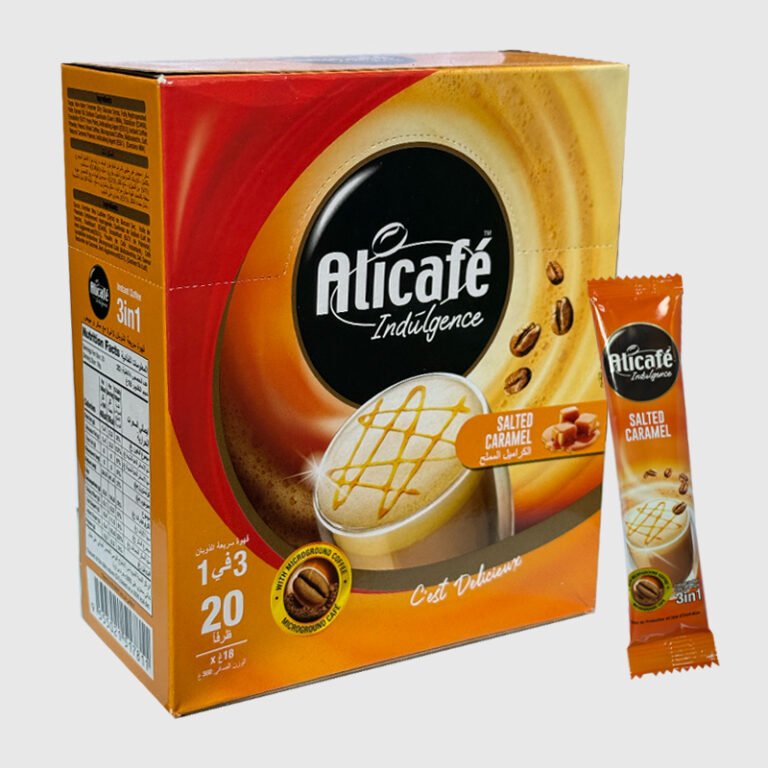 AliCafe Instant Coffee with Salted Caramel 3 In 1 - 20 Sachets - ArkanFoods