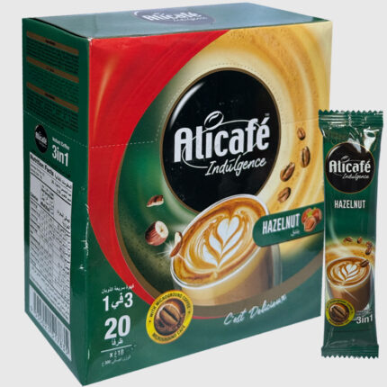 AliCafe Instant Coffee with Hazelnut 3 In 1 - 20 Sachets