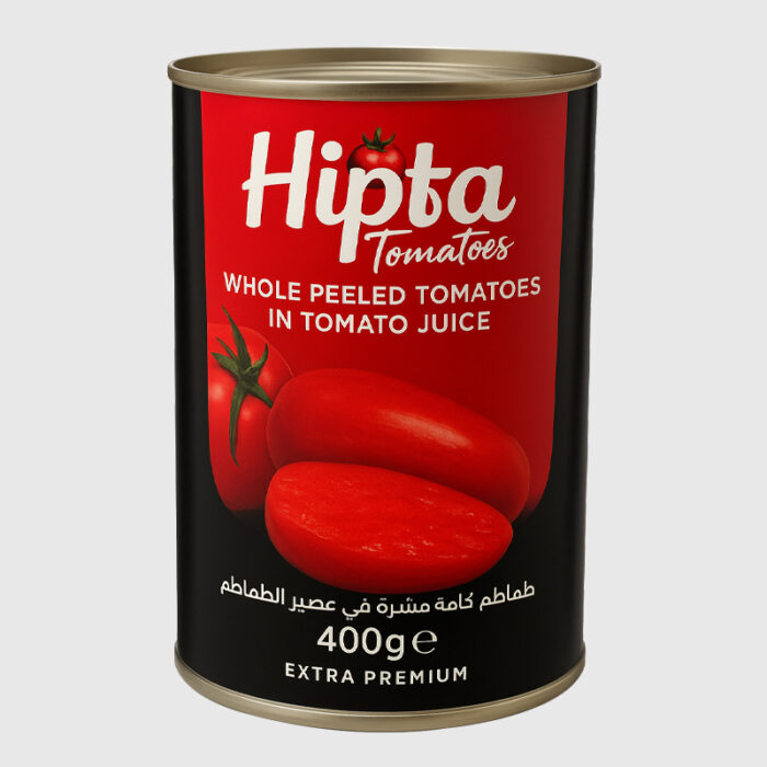 Hipta Whole Peeled Tomatoes in Tomato Juice - 400 Gr