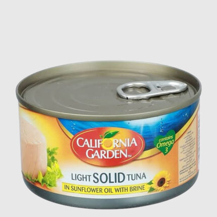California Garden Light Solid Tuna in Sunflower oil with Brine - 185 Gr - الصورة 3