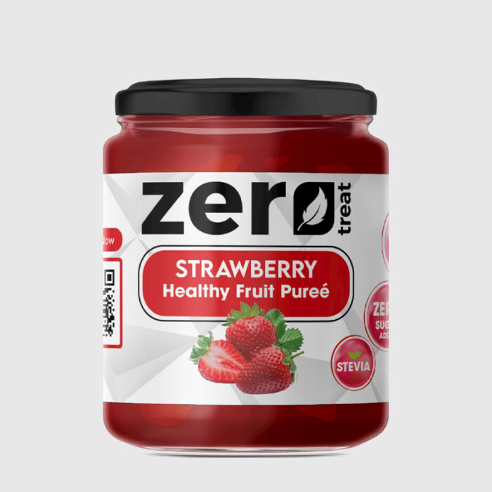 Zero Treat Strawberry Healthy Fruit Puree - 180 Gr