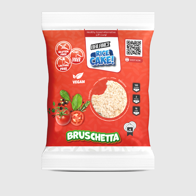 Balance Rice Cake Bruschetta Pack of 4 Cakes - 28 Gr Balance Rice Cake Bruschetta Pack of 4 Cakes - 28 Gr