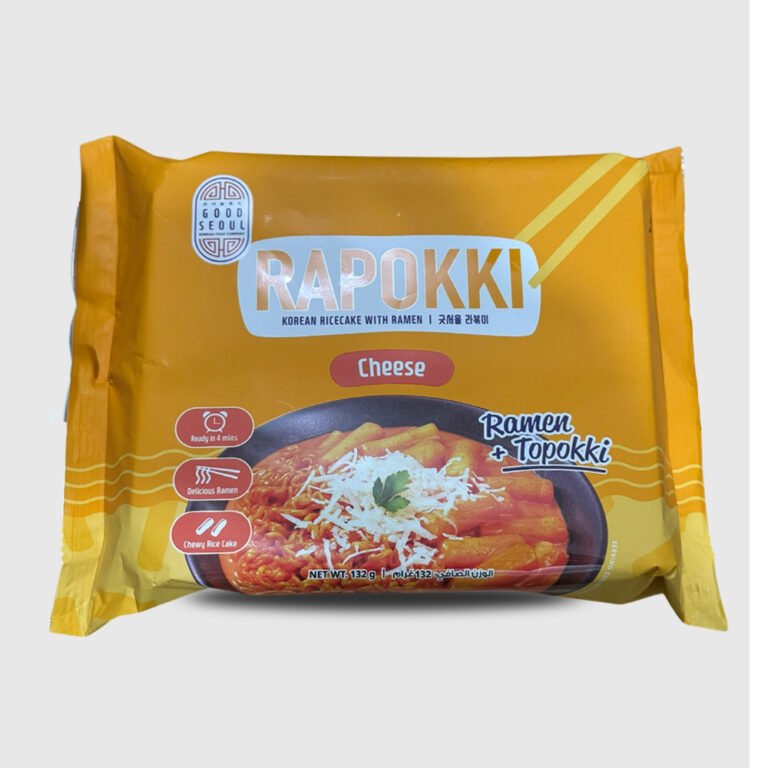 Raeppoki Rapokki Korean Ricecake with Ramen Cheese Flavored - 132 Gr - ArkanFoods