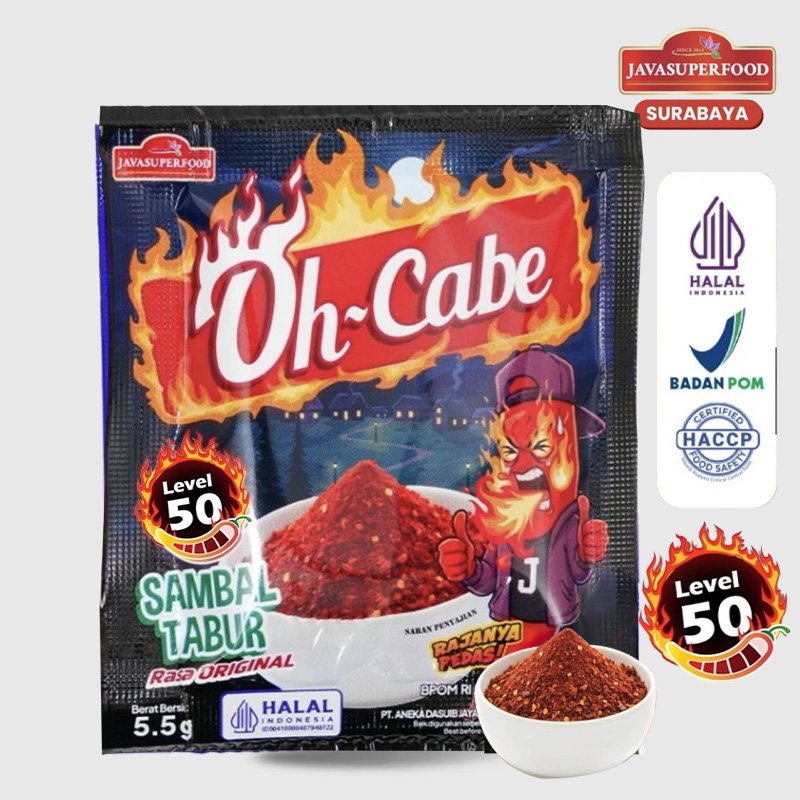 Oh - Cabe Sambal Tabur ( Spicy ) - 5.5 Gr