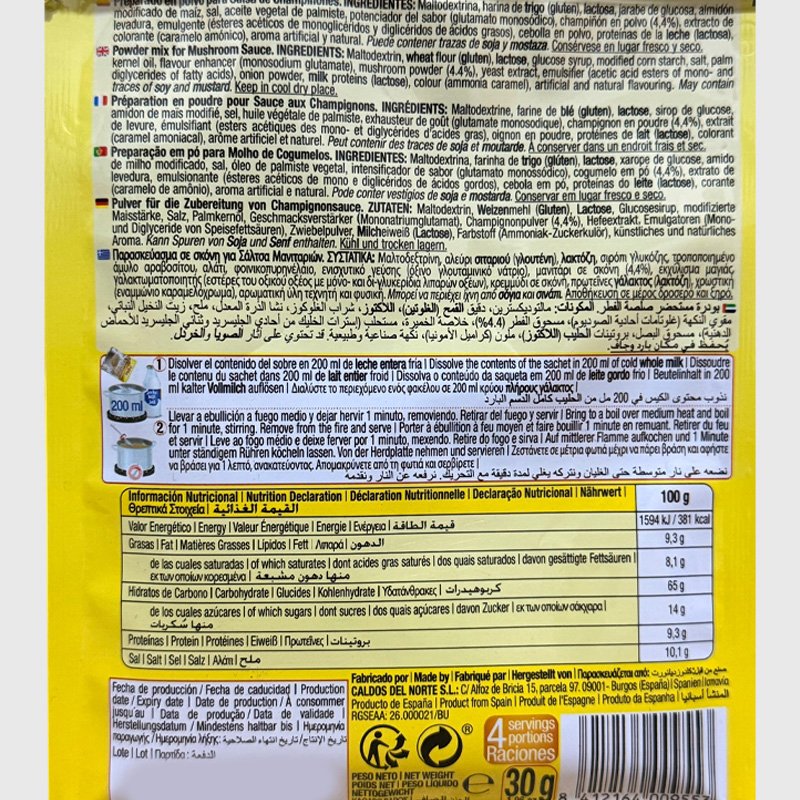 Calnort Mushroom Sauce - 30 Gr