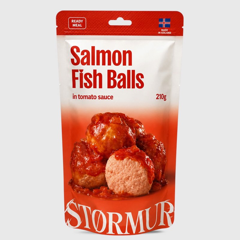 Stormur Salmon Fish Balls in Tomato Sauce - 210 Gr