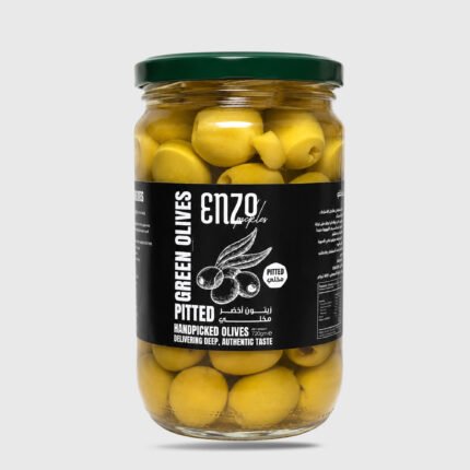 Enzo Pitted Green Olives - 720 Gr