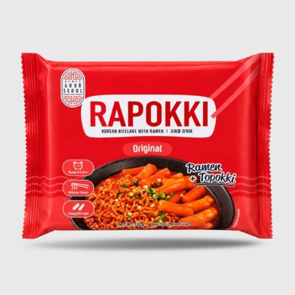 Rapokki Korean Ricecake with Ramen Original - 132 Gr