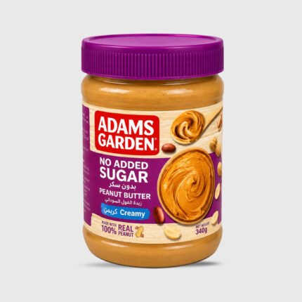 Adams Gardens Creamy Peanut butter Free Sugar - 340 Gr