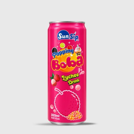 Sun Sip Popping Boba Lychee Drink - 325 Ml