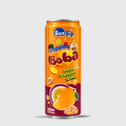 Sun Sip Popping Boba Mango + Passion Drink - 325 Ml